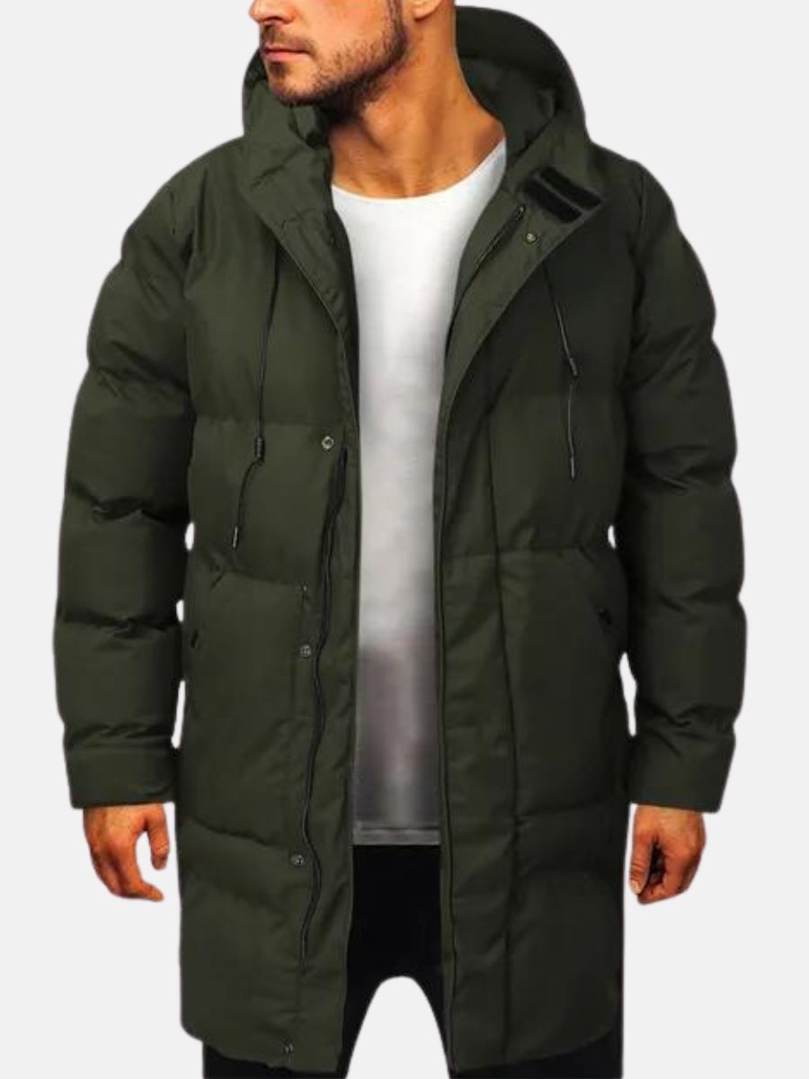 Parka Homme Hiver - Doublure Chaude, Nylon Imperméable & Design Actuel
