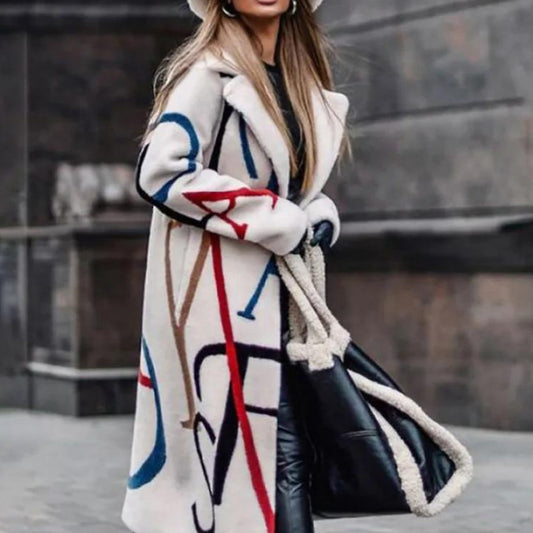 Manteau Femme Élégant à Carreaux pour Automne - LuxeStyle