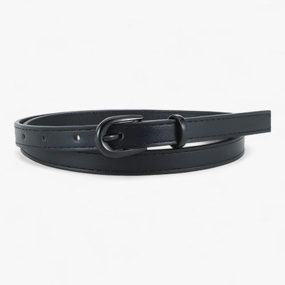 Ceinture Élégante en Cuir avec Boucle Discrète et Taille Réglable