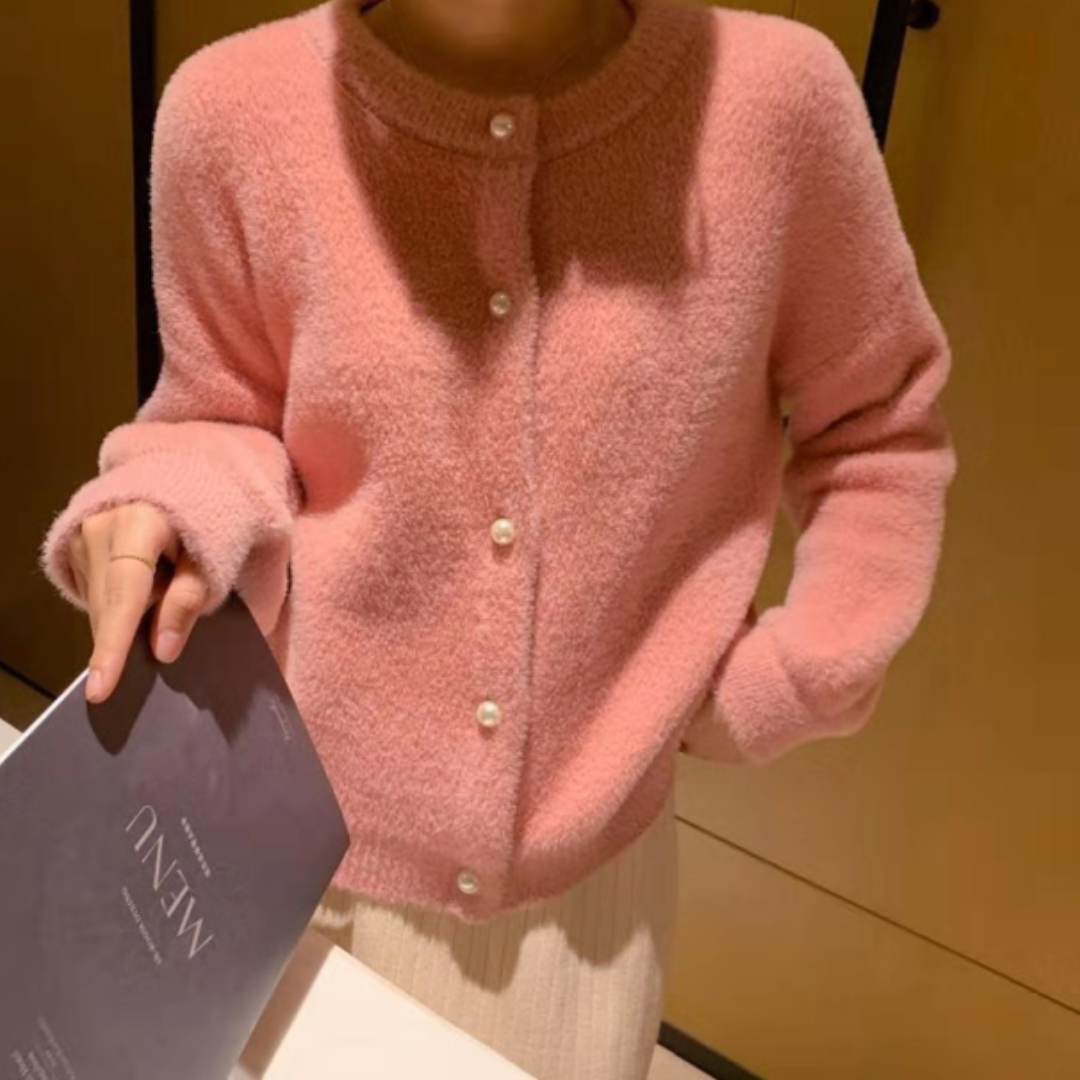 Cardigan Douillet Féminin Hiver