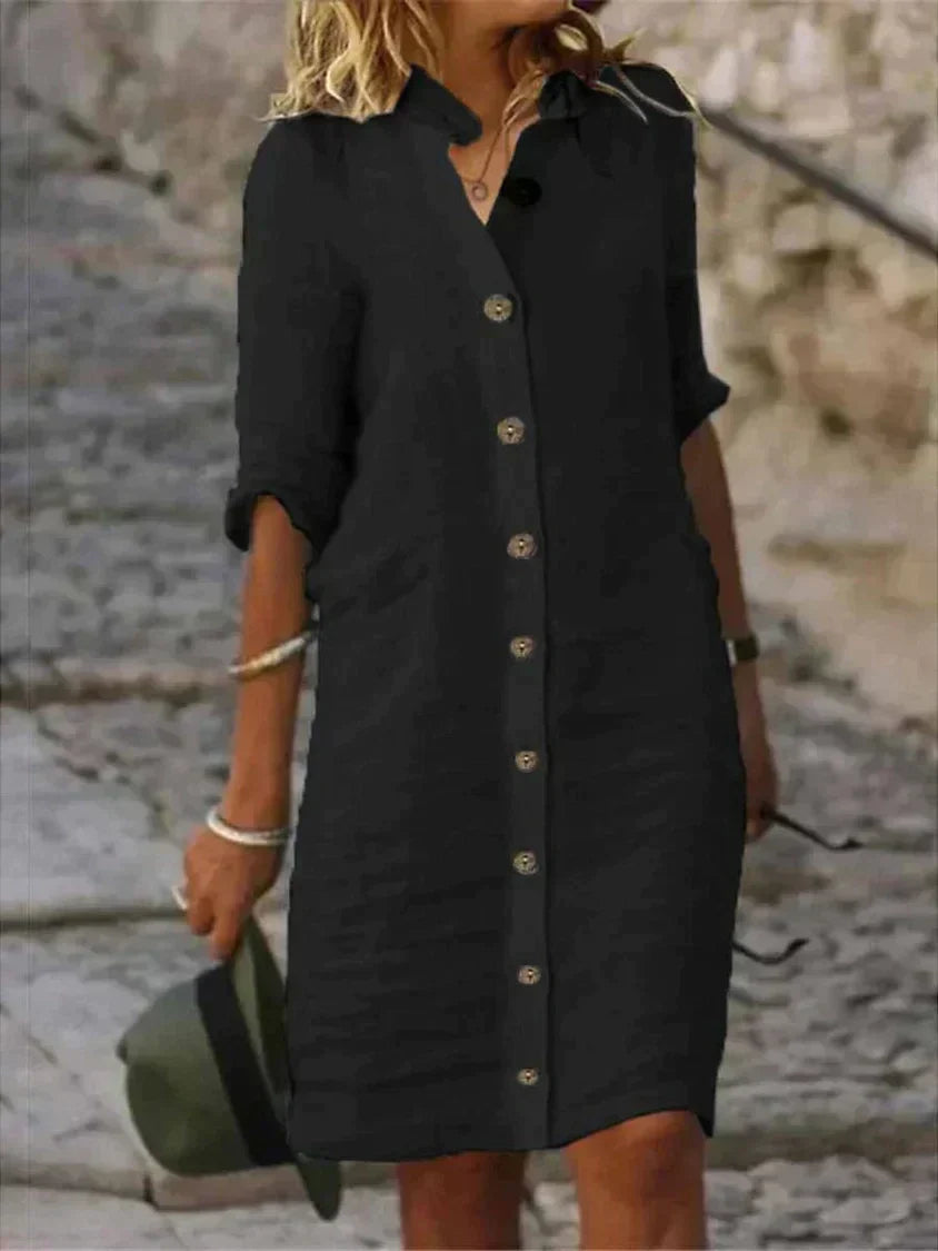 Robe Femme Simplicité Élégante pour Tout Les Jours