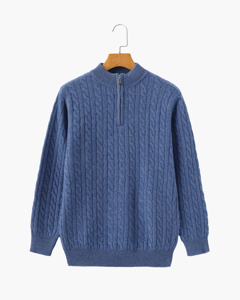 Pull Homme Hiver Motif Câble Élégant
