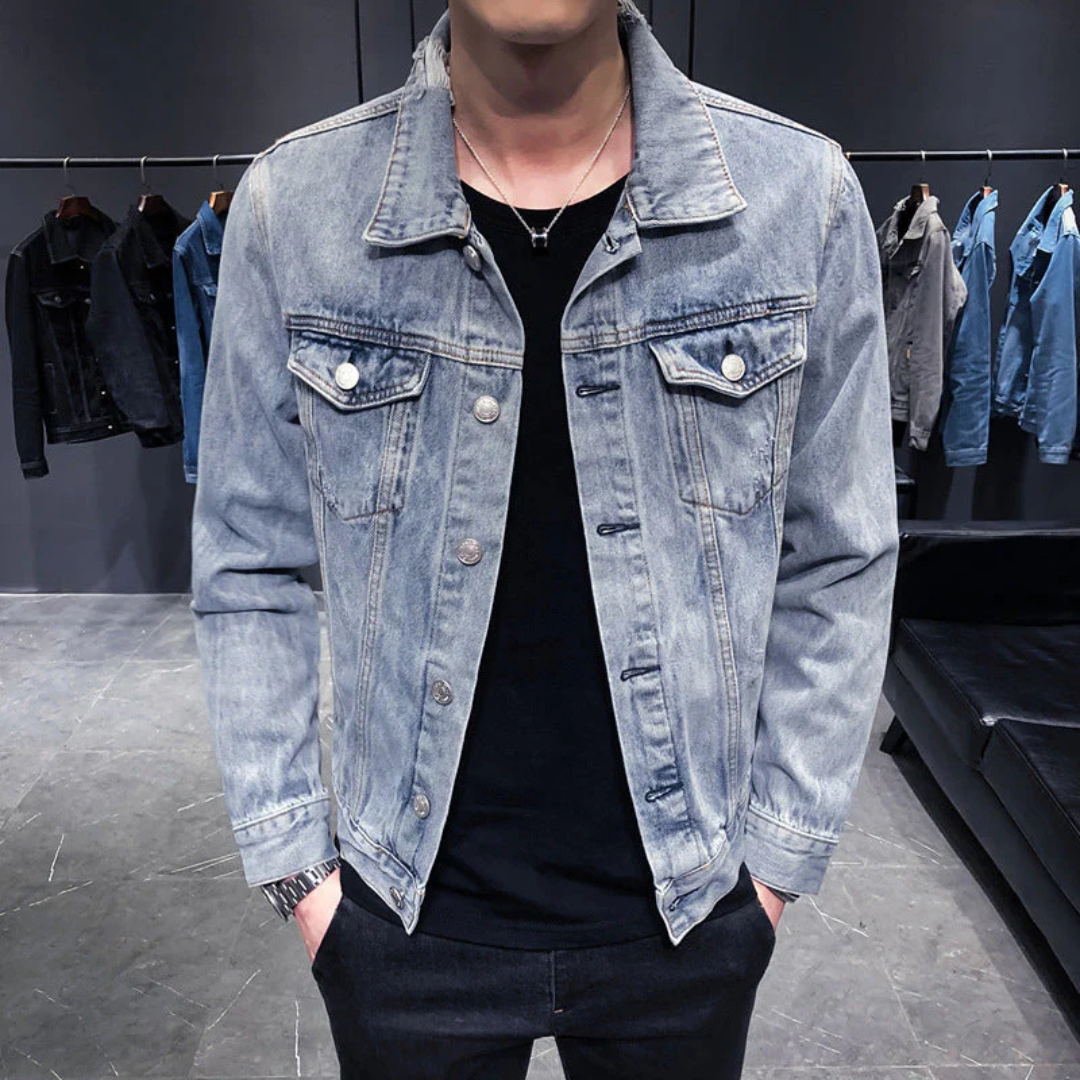 Veste Jean Classique Pour Homme