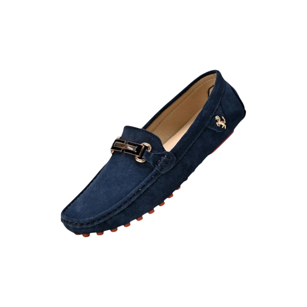 Chaussures Daim Douces à Lacets Bout Arrondi Élégant
