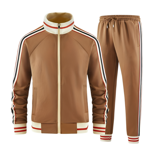 Tenue de sport rayée homme deux pièces - LuxeStyle