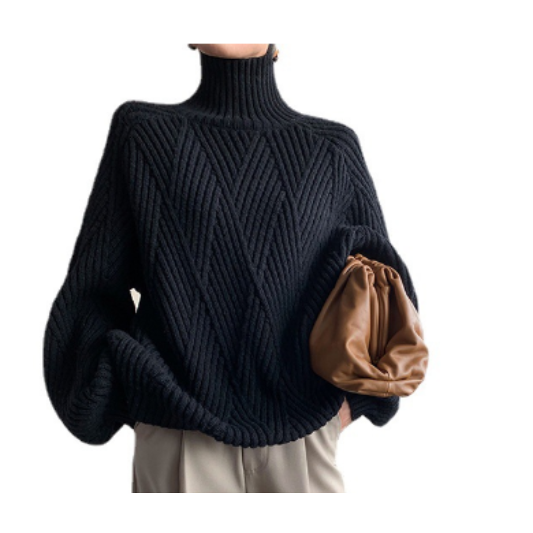 Pull Femme Grande Taille Douillet Blanc Noir