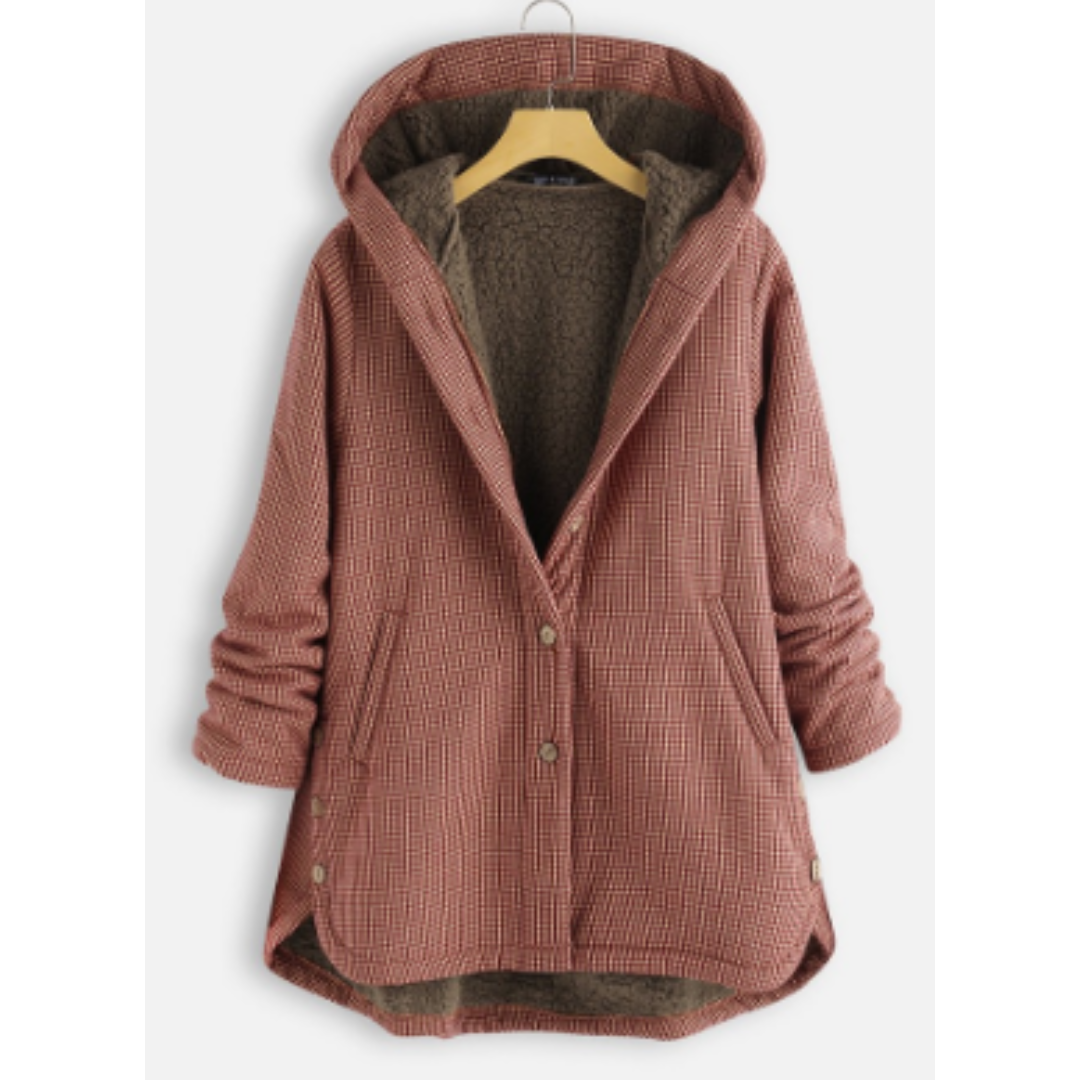 Veste Hiver Féminine – Manteau Élégant à Capuche avec Doublure Confortable