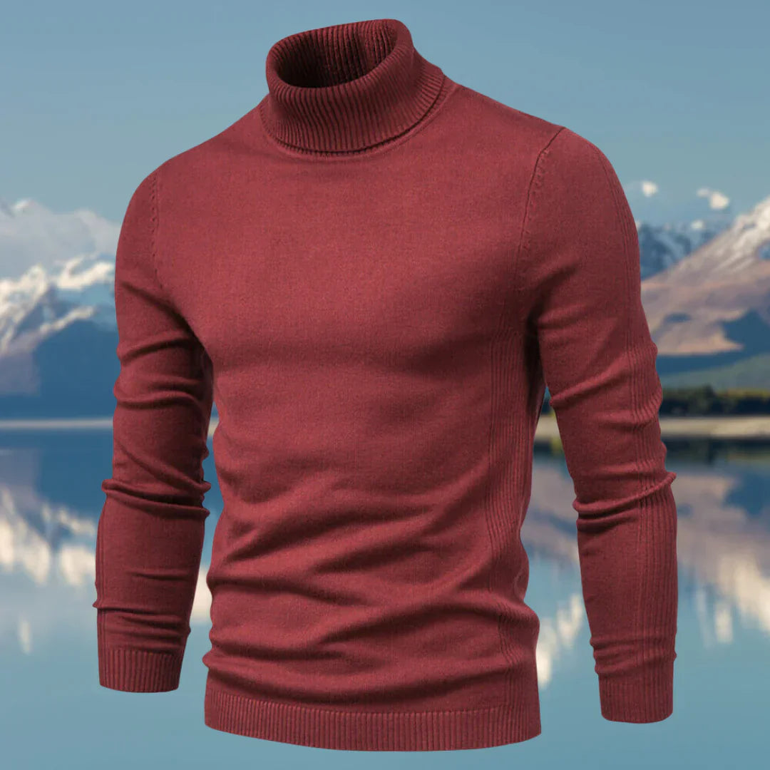 Pull Homme Col Roulé Élégant – Doux et Ajusté pour Hiver