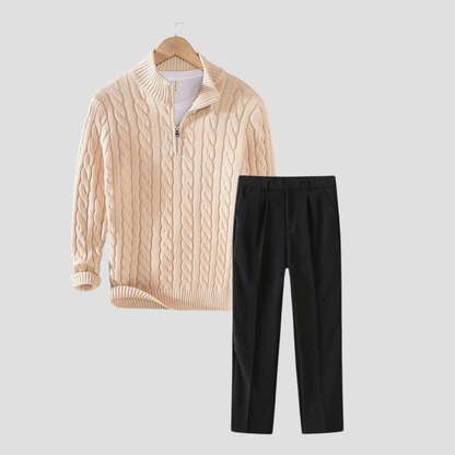 Pull en Laine Marine Élégant pour Homme