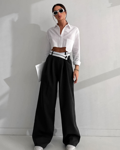Pantalon Femme Élégant Longueur