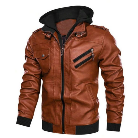 Veste Moto Hiver Homme à Capuche