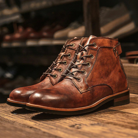 Bottes en cuir pour homme stylées et tendance