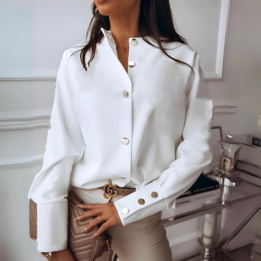 Chemise Féminine Manche Longue Décontractée - LuxeStyle