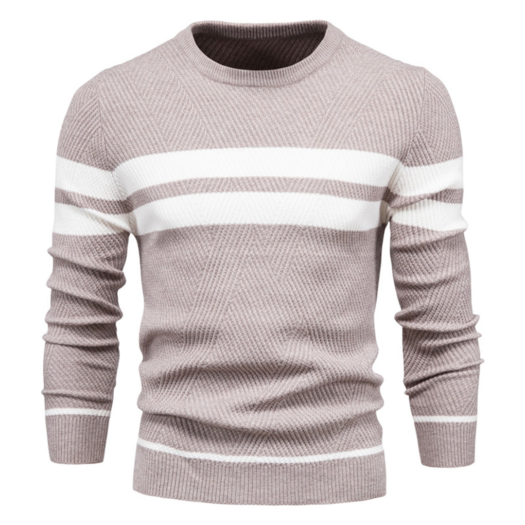 Pull Homme TricotÉ Chaud Col Rond
