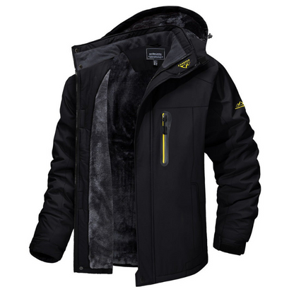 Veste homme hiver étanche à capuche grise néoprène