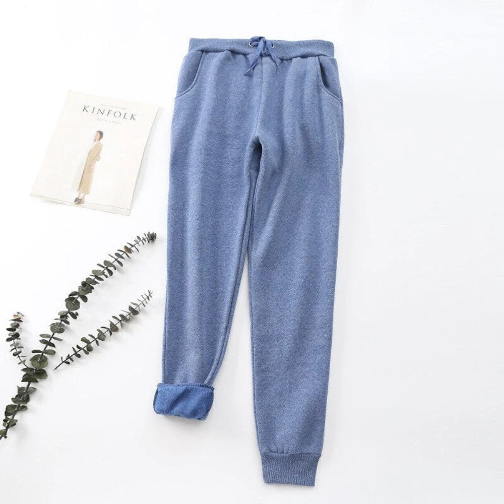 Pantalon décontracté taille élastique pour femme