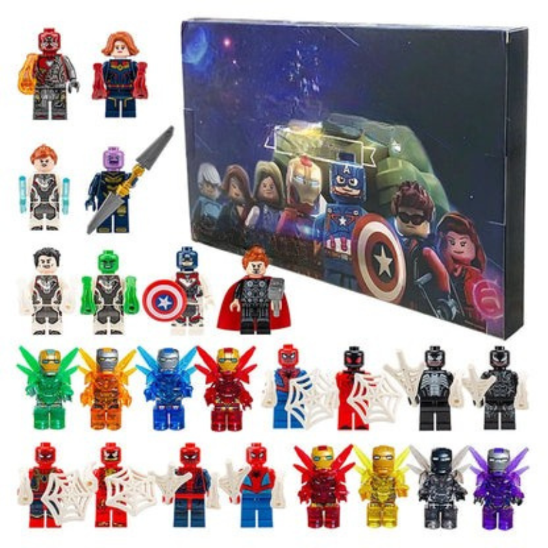 Calendrier de l'Avent Marvel En Boîte Avec Mini-Figurines Pour Les Petits
