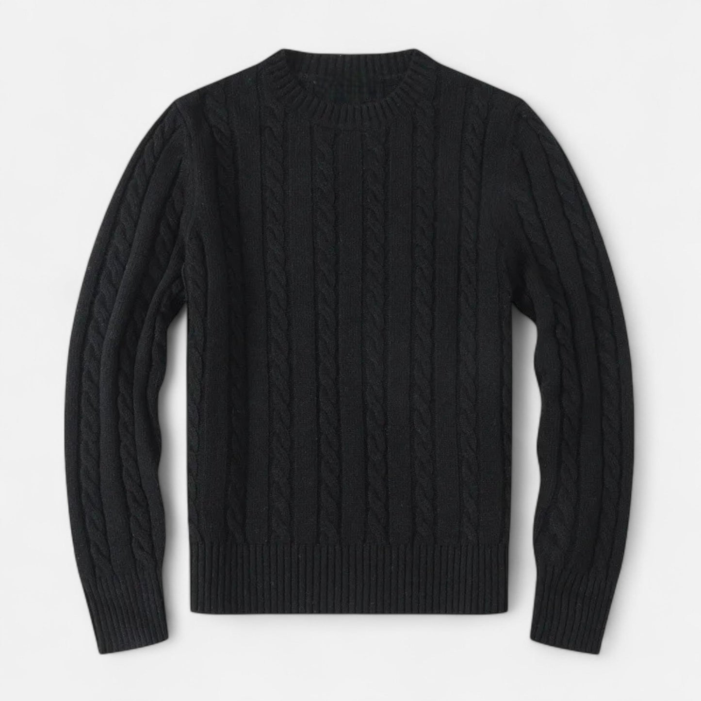 Pull en laine mélangé Brun pour Homme