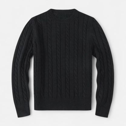 Pull en laine mélangé Brun pour Homme