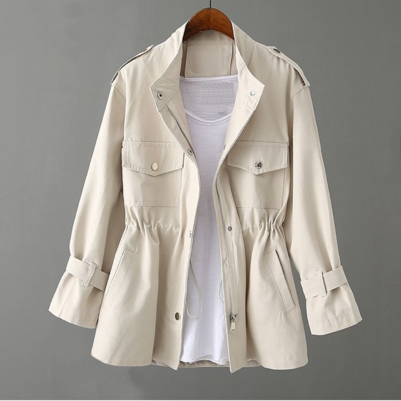 Manteau Classique Long Femme Élégant