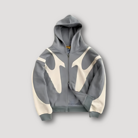 Sweat à capuche streetwear moderne pour homme zippé