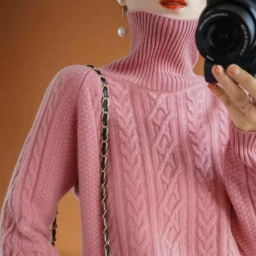 Pull Femme Douillet en Laine Mélangée