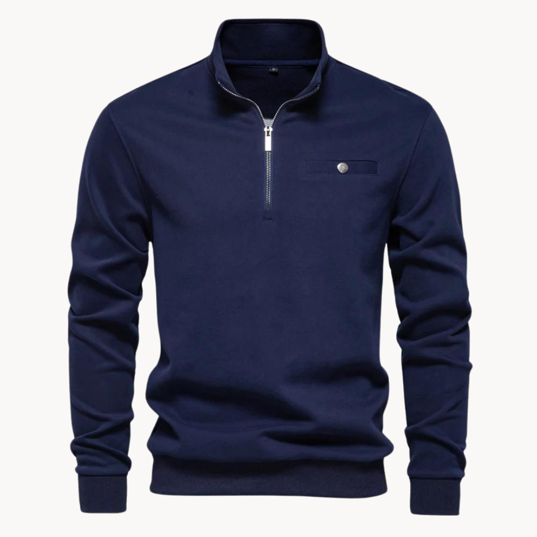 Pull décontracté homme à fermeture éclair