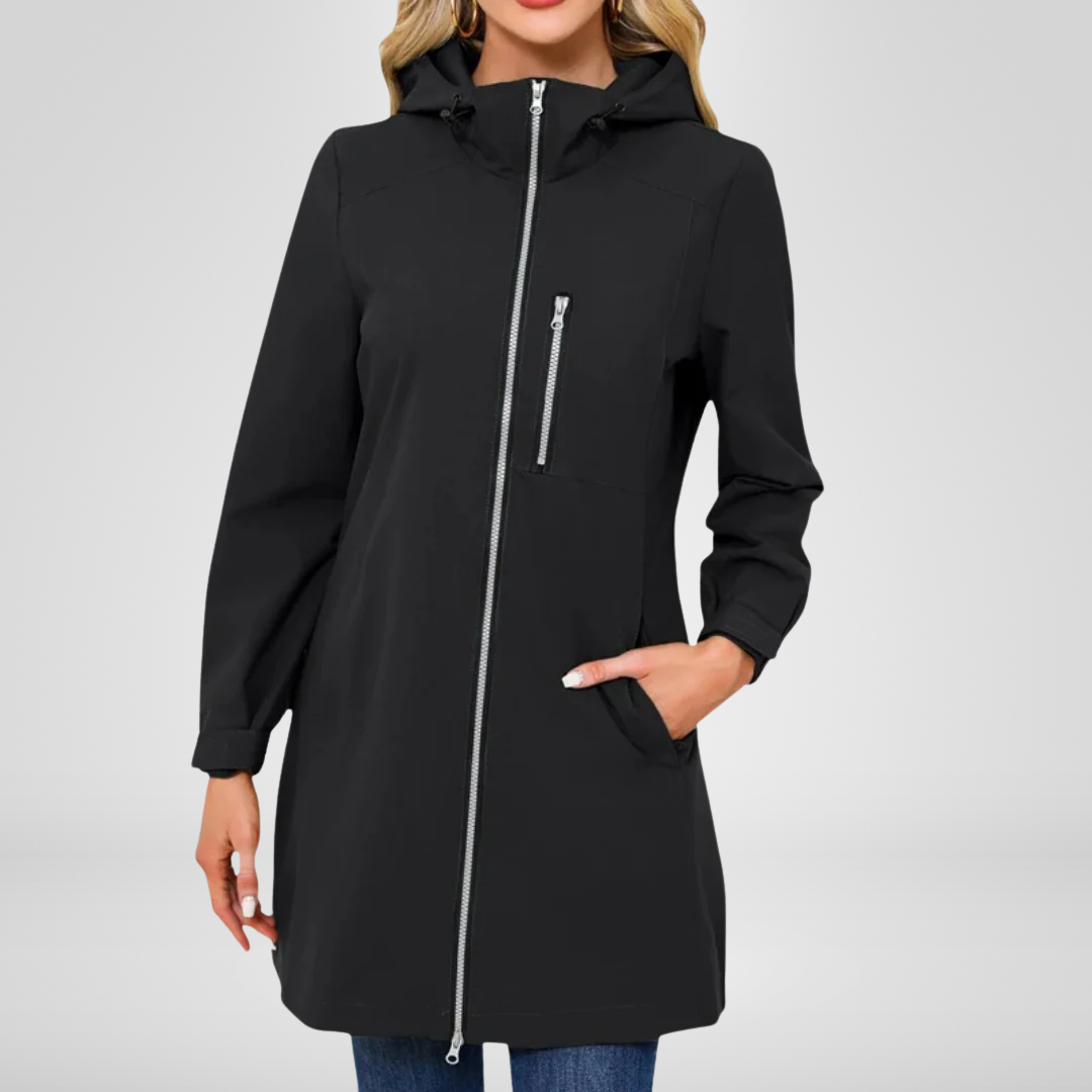 Veste Imperméable Féminine à Capuche pour Pluie et Vent