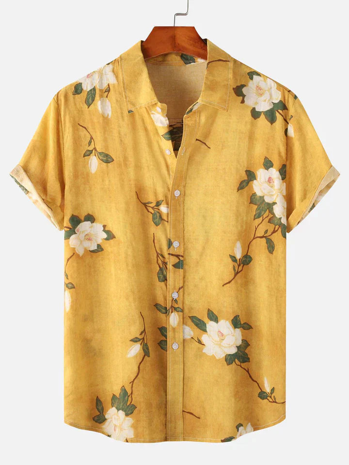 Chemise à fleurs décontractée estivale