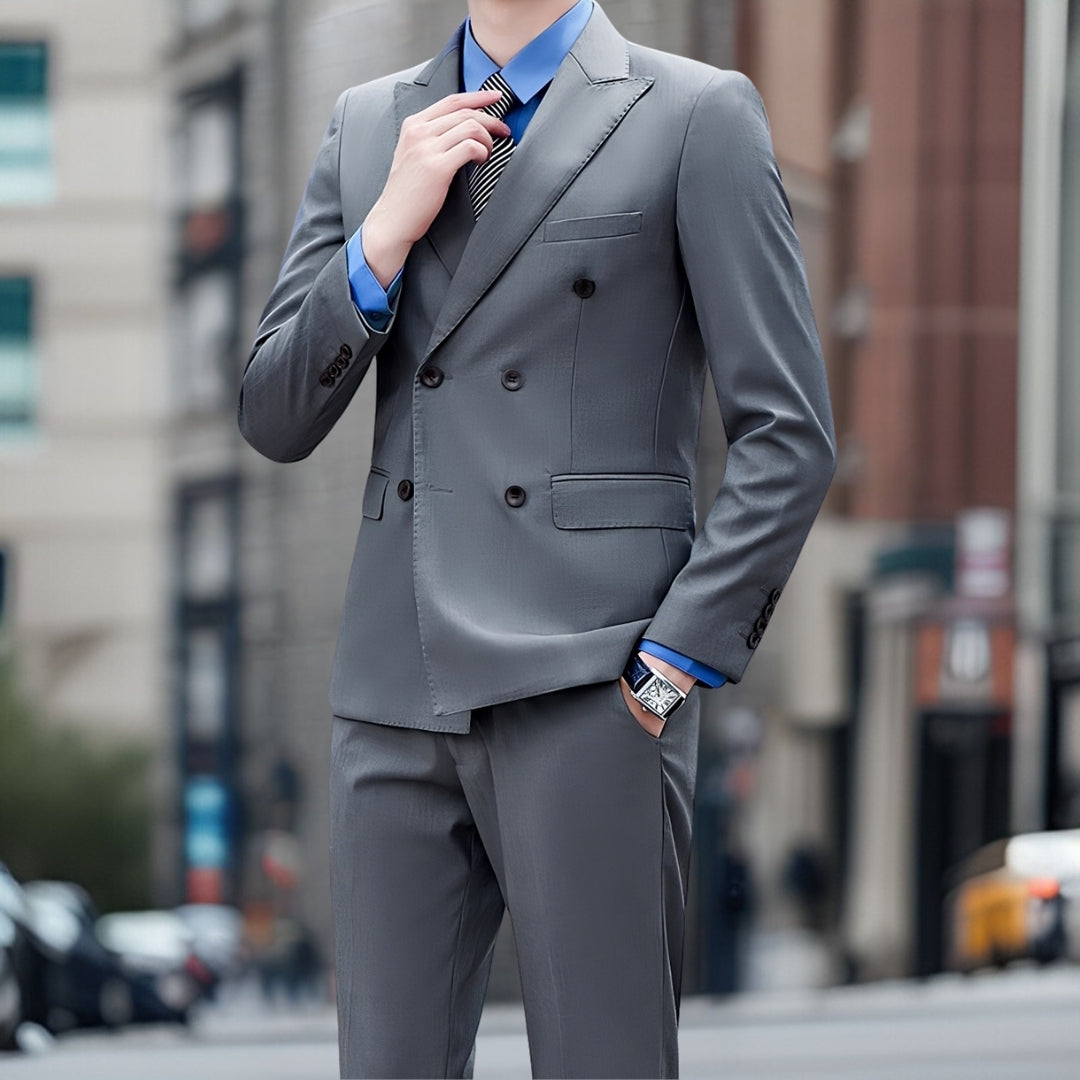 Costume Élégant Mariage Homme 2 Pièces Été
