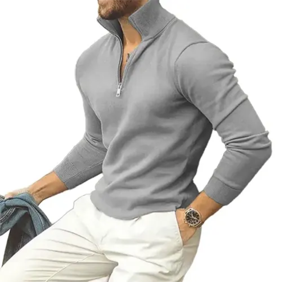 Pull Zippé Hiver Chaud pour Homme