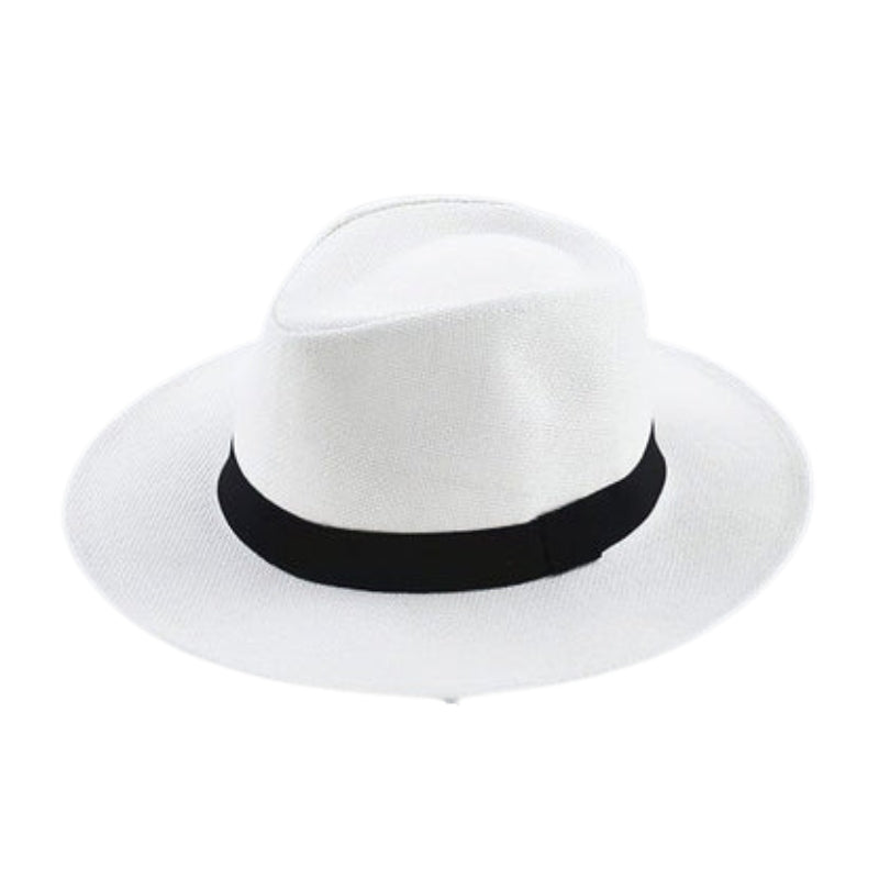 Chapeau de Paille Élégant avec Ruban Coloré - LuxeStyle
