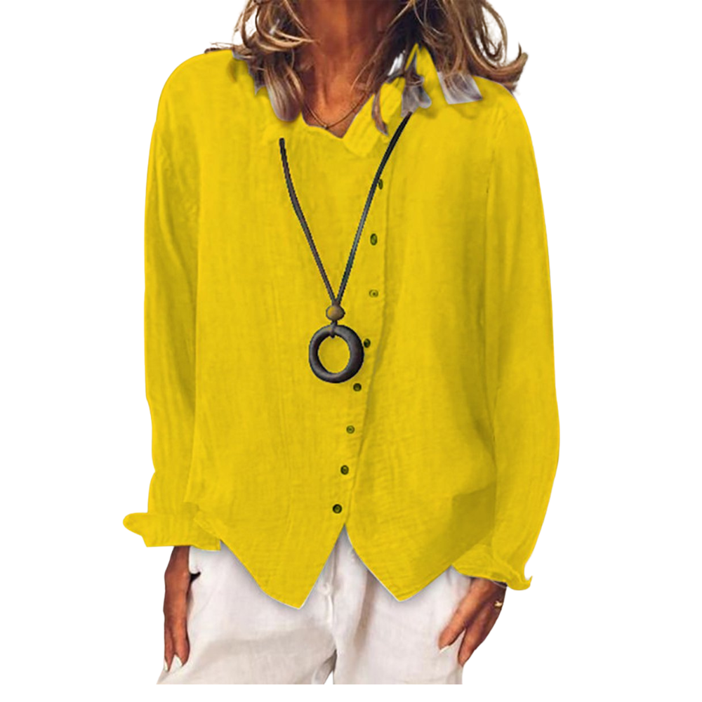 Thalia – Chemise Élégante à Manches Longues Décontractée