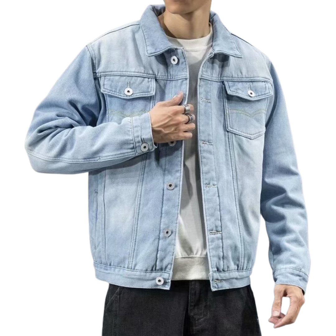Veste Hiver Denim Stylish avec Doublure Chaude - LuxeStyle