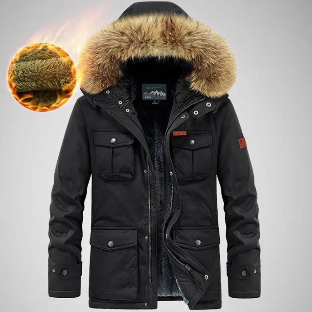 Veste imperméable à capuche pour homme - LuxeStyle