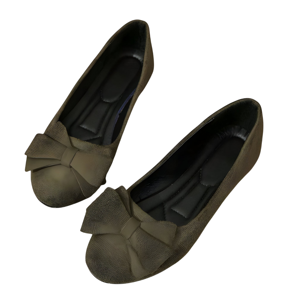 Chaussures Plates Féminines à Nœud Gracieux