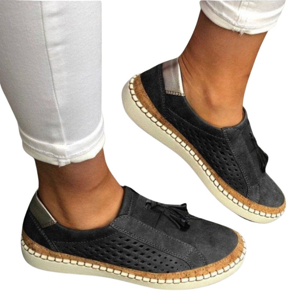 Chaussures Plates Découpées Féminines