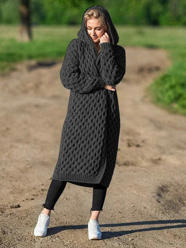 Manteau femme long polaire cappuccino