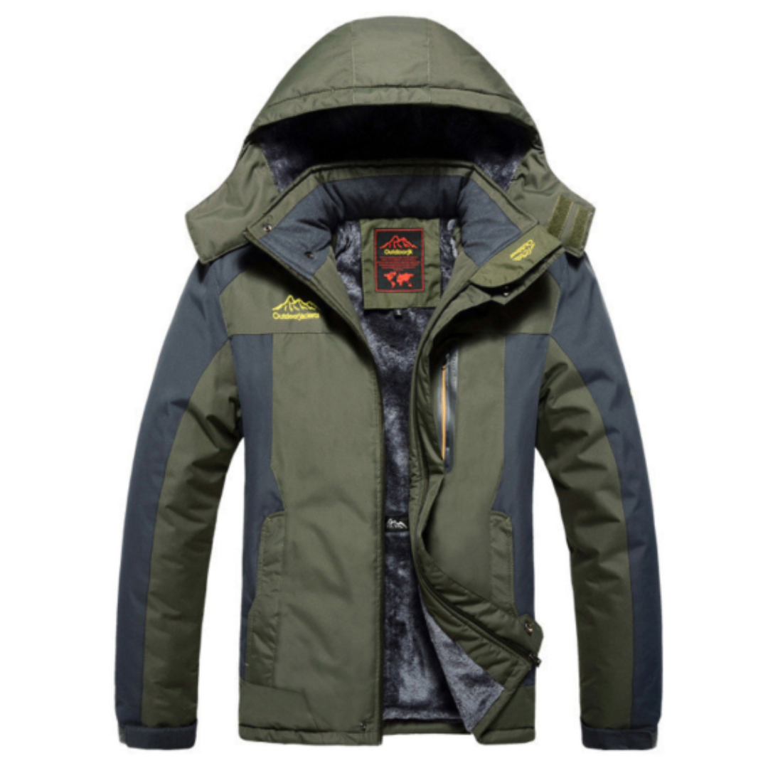 Veste Hiver Homme Imperméable et Chaude avec Capuchon