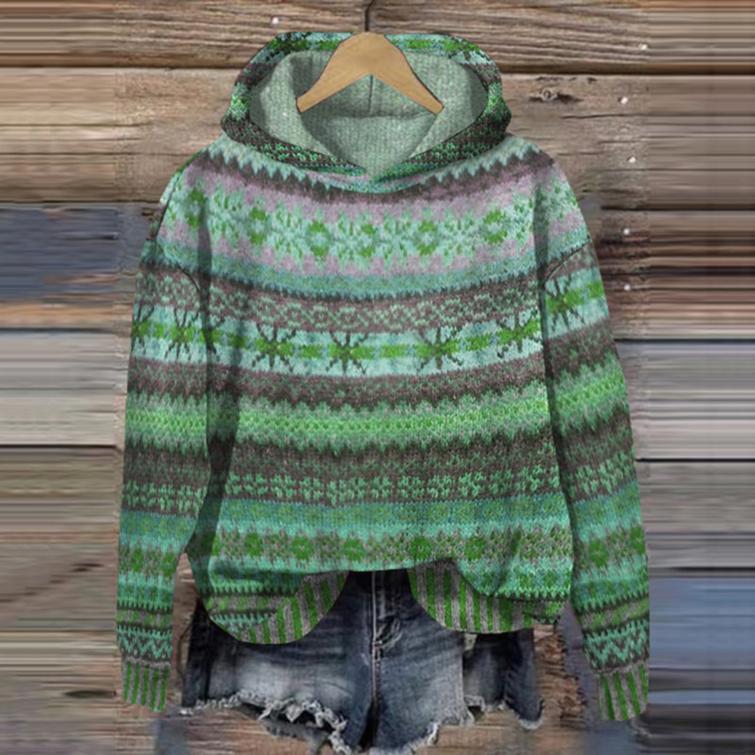 Pull Capuche Féminin Douillet Hiver
