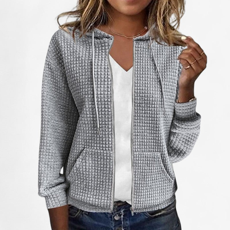 Veste à Capuche Femme Longue Éclair - LuxeStyle