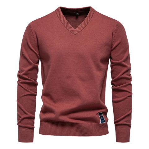Pull Homme Col V Élégant et Chaud