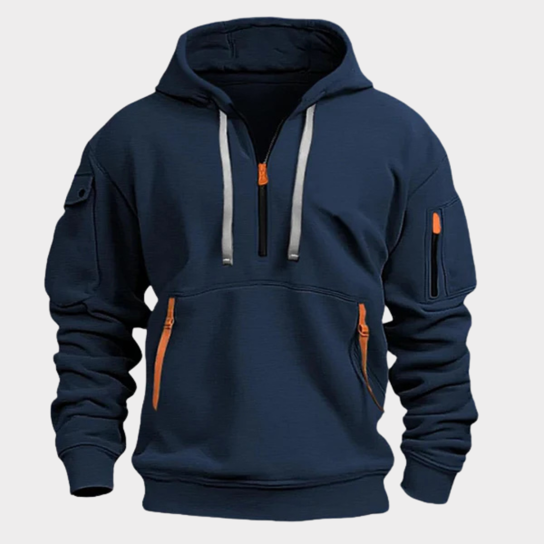 Sweat Gris Oversize à Manches Longues
