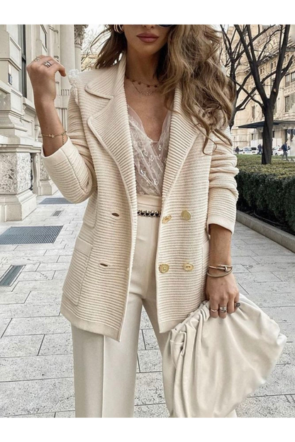Blazer Féminin Long Élégant Hiver