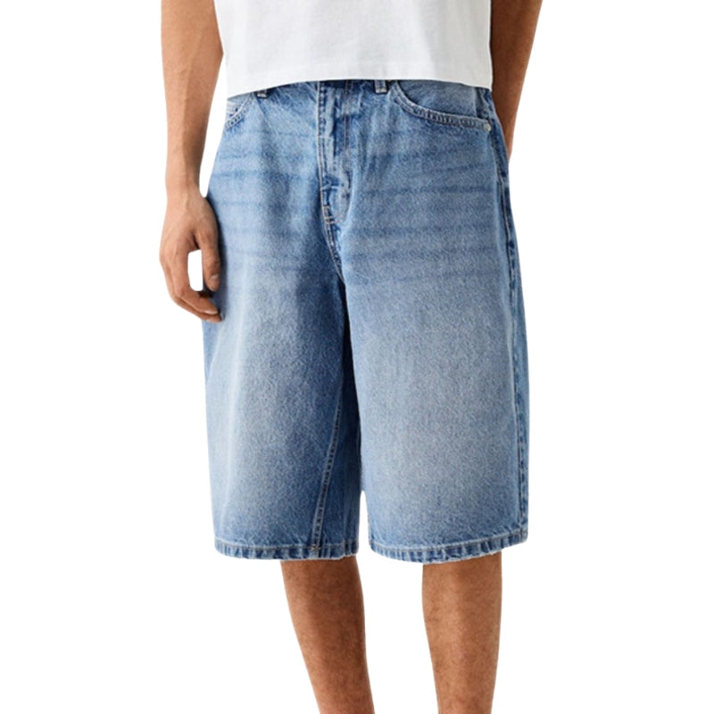 Short Décontracté à Jambe Élargie avec Poches