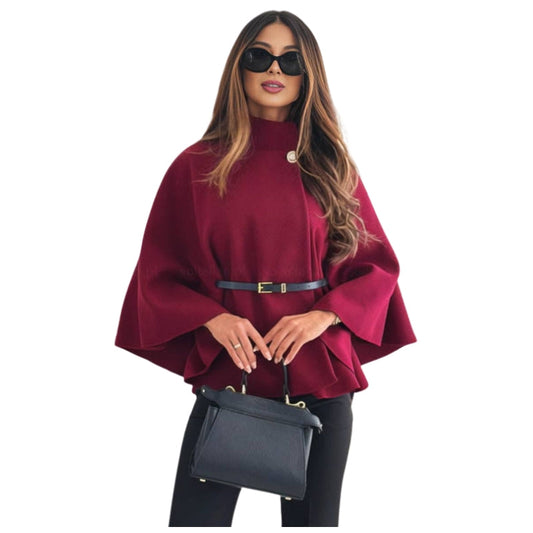 Blouson Élégant à Manches Amples avec Ceinture Réglable - LuxeStyle
