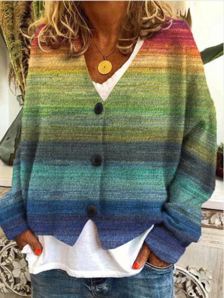 Cardigan Féminin Colorblock Chic