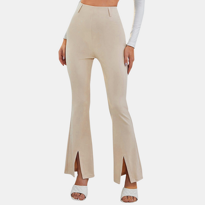 Pantalon Femme Élégant à Taille Élevée pour Tous les Jours