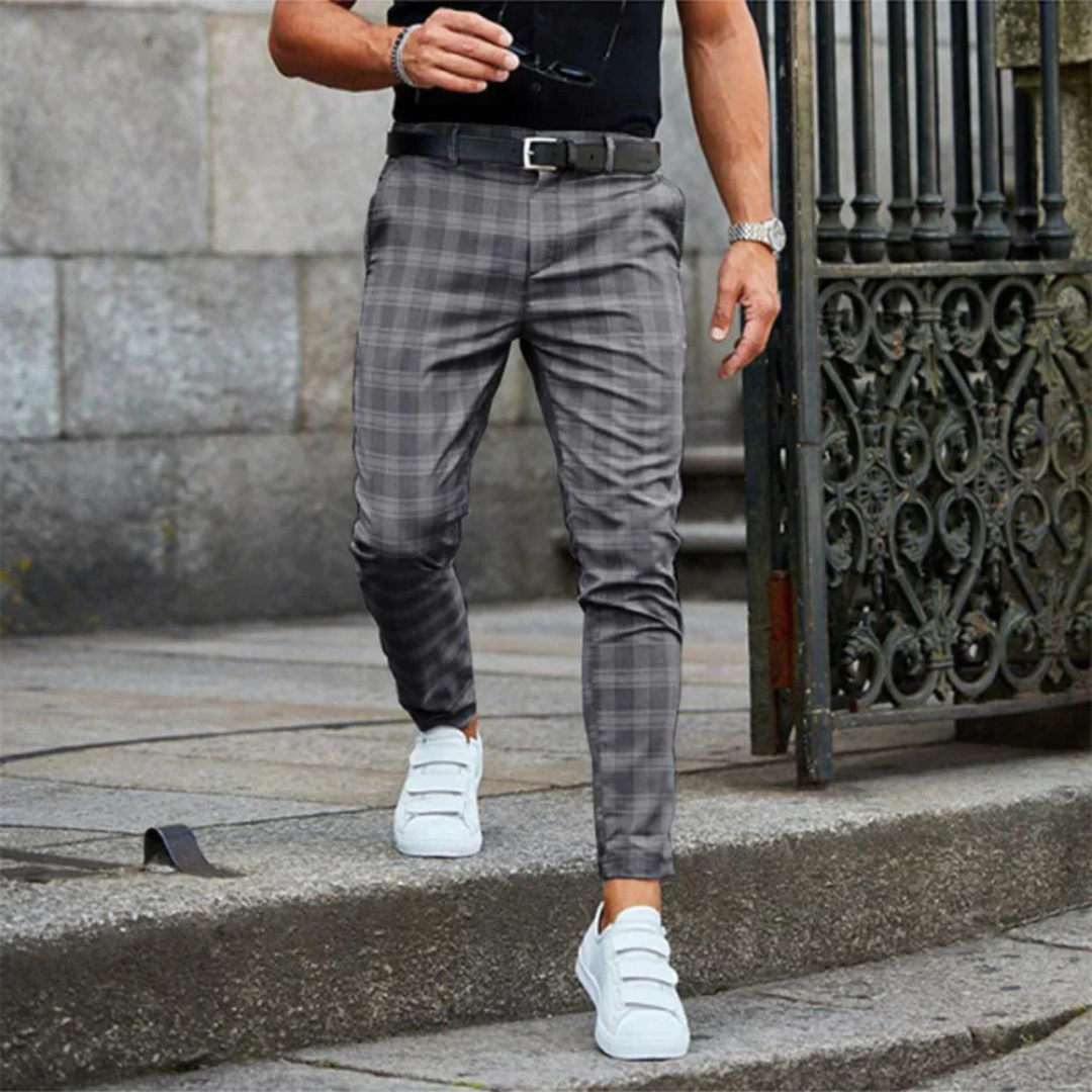 Pantalon Chino Élégant Homme Bureau