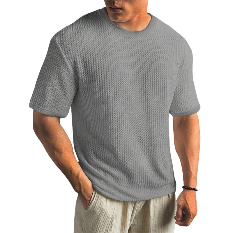 T-shirt décontracté à col rond et manches courtes